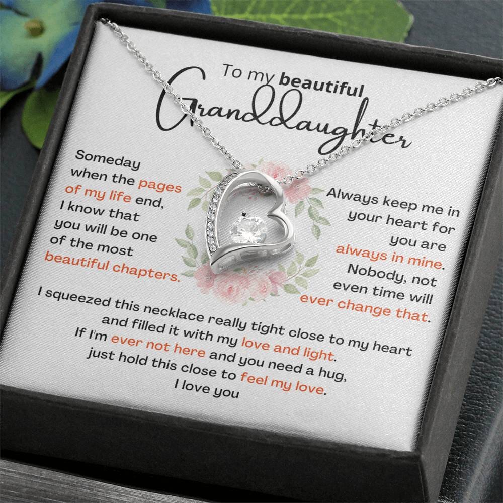 TO MY GRANDDAUGHTER- GIFT FROM GRANDPA - Forever Love Necklace