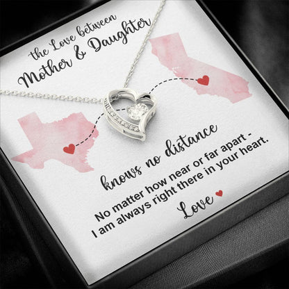 TO MY DAUGHTER- GIFT FROM MOM - Forever Love Necklace