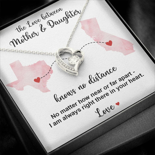 TO MY DAUGHTER- GIFT FROM MOM - Forever Love Necklace