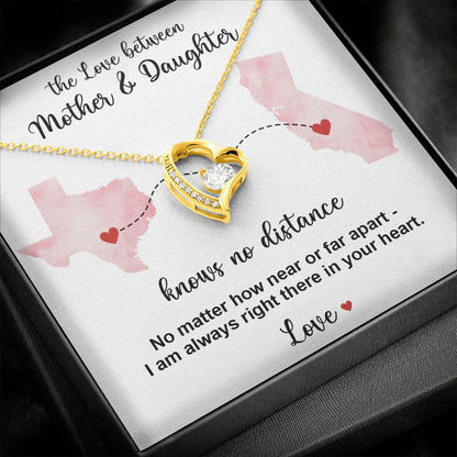 TO MY DAUGHTER- GIFT FROM MOM - Forever Love Necklace