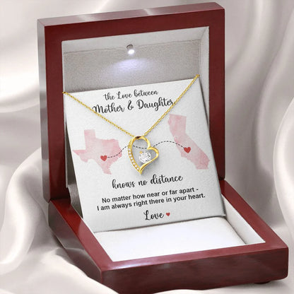 TO MY DAUGHTER- GIFT FROM MOM - Forever Love Necklace