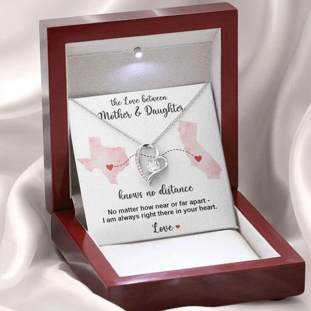 TO MY DAUGHTER- GIFT FROM MOM - Forever Love Necklace