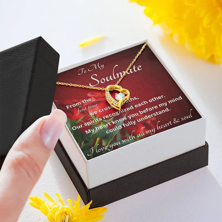 TO MY WIFE- GIFT FROM HUSBAND - Forever Love Necklace