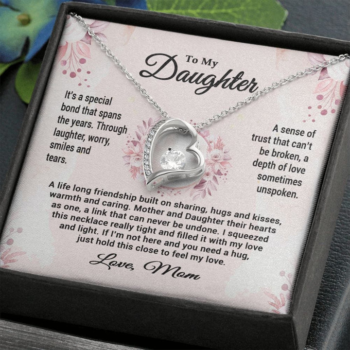 TO MY DAUGHTER "Always stay kind, brave, and true" - GIFT FROM MOM - Forever Love Necklace