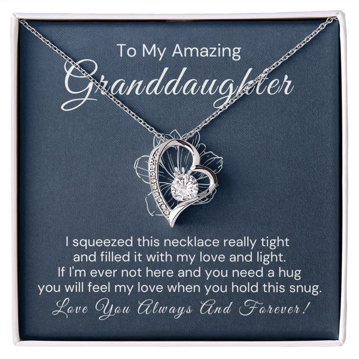 TO MY GRANDDAUGHTER- GIFT FROM GRANDMA - Forever Love Necklace