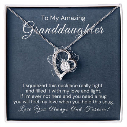 TO MY GRANDDAUGHTER- GIFT FROM GRANDMA - Forever Love Necklace