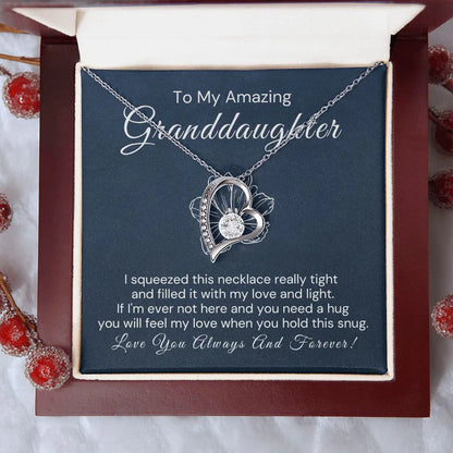 TO MY GRANDDAUGHTER- GIFT FROM GRANDMA - Forever Love Necklace