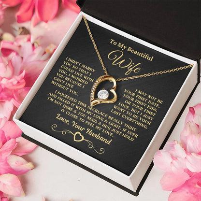 TO MY WIFE - GIFT FROM HUSBAND - Forever Love Necklace (SKUJ12-79)