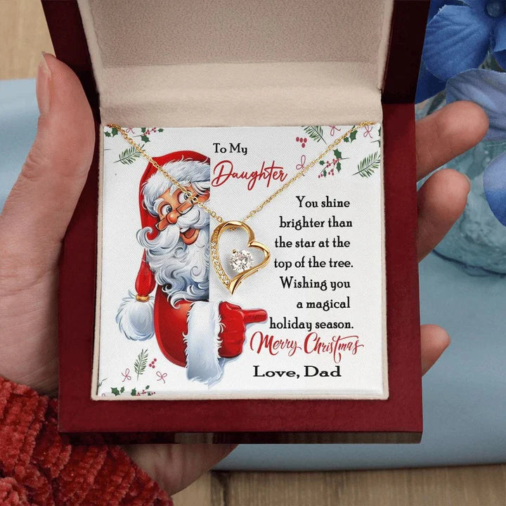 TO MY DAUGHTER - GIFT FROM DAD  - Forever Love Necklace