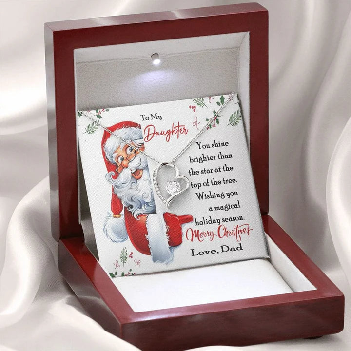 TO MY DAUGHTER - GIFT FROM DAD  - Forever Love Necklace