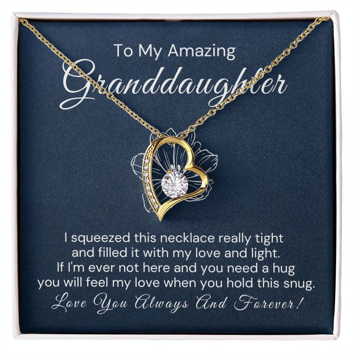 TO MY GRANDDAUGHTER- GIFT FROM GRANDMA - Forever Love Necklace