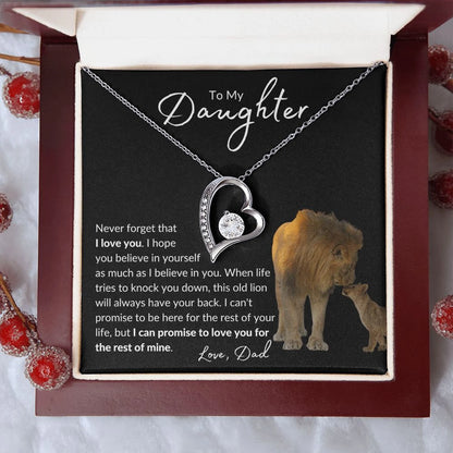 TO MY DAUGHTER - GIFT FROM DAD - Forever Love Necklace