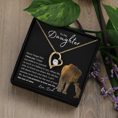 TO MY DAUGHTER - GIFT FROM DAD - Forever Love Necklace