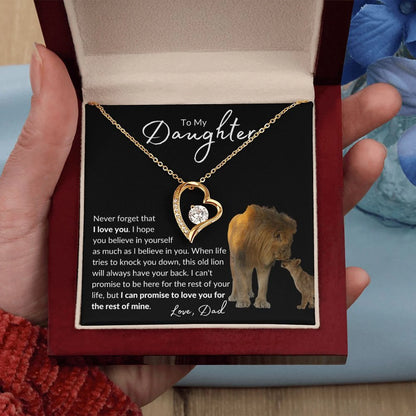 TO MY DAUGHTER - GIFT FROM DAD - Forever Love Necklace