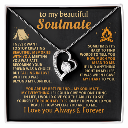 TO MY WIFE - GIFT FROM HUSBAND - Forever Love Necklace - (SKUJ12-45)