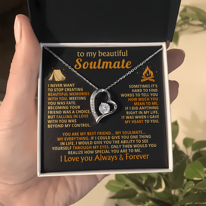 TO MY WIFE - GIFT FROM HUSBAND - Forever Love Necklace - (SKUJ12-45)