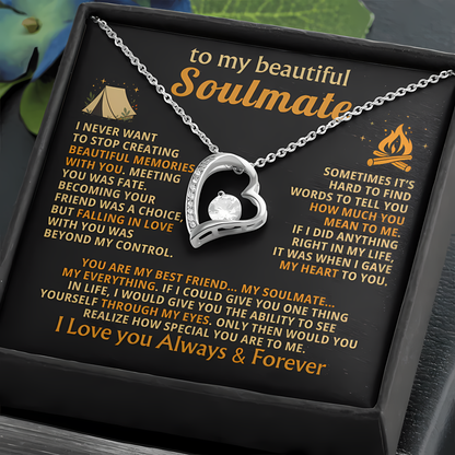 TO MY WIFE - GIFT FROM HUSBAND - Forever Love Necklace - (SKUJ12-45)