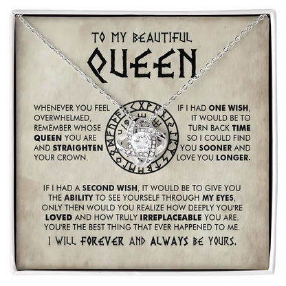 TO MY WIFE FROM HUSBAND - Premium Love Knot Necklace