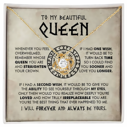 TO MY WIFE FROM HUSBAND - Premium Love Knot Necklace