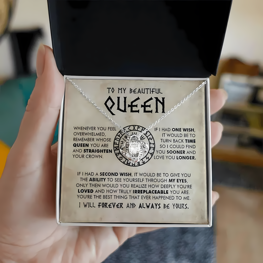 TO MY WIFE FROM HUSBAND - Premium Love Knot Necklace