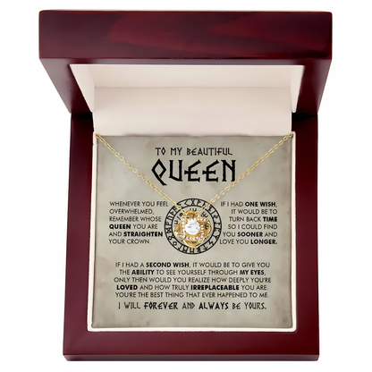 TO MY WIFE FROM HUSBAND - Premium Love Knot Necklace