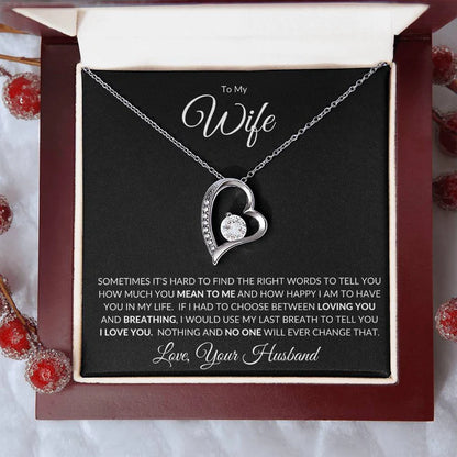 TO MY WIFE - GIFT FROM HUSBAND - Forever Love Necklace