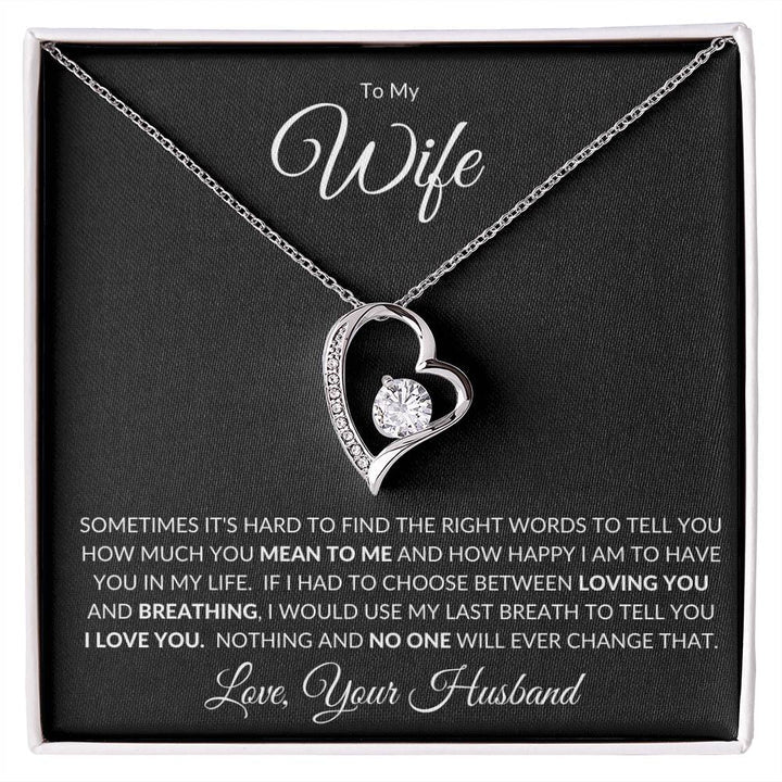 TO MY WIFE - GIFT FROM HUSBAND - Forever Love Necklace