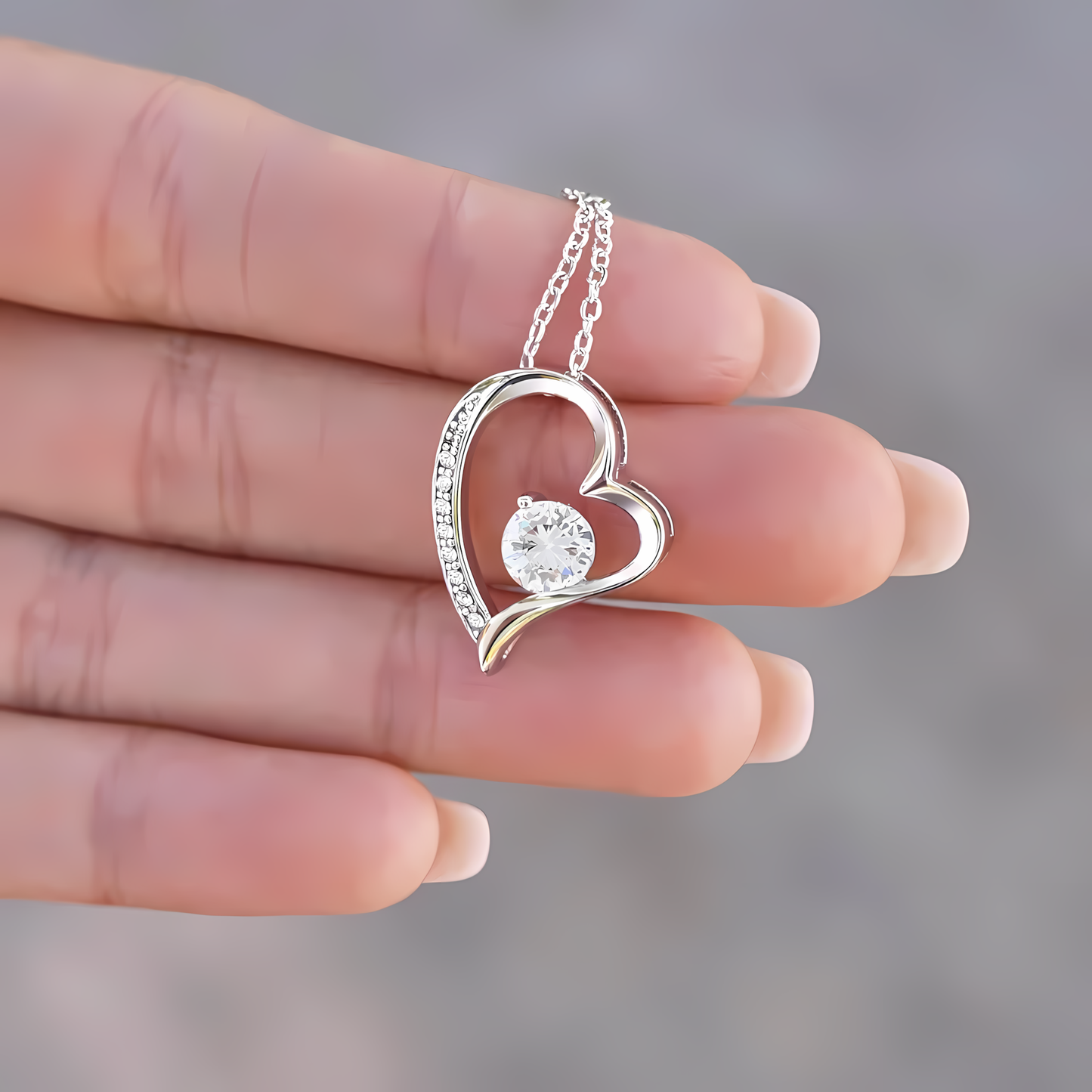 TO MY WIFE - GIFT FROM HUSBAND - Forever Love Necklace