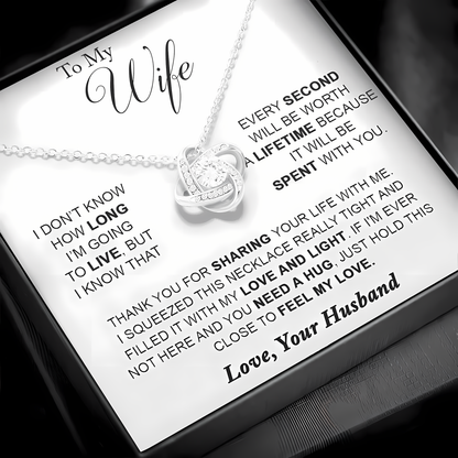 TO MY WIFE FROM HUSBAND - Premium Love Knot Necklace