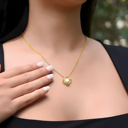 TO MY WIFE FROM HUSBAND - Premium Love Knot Necklace