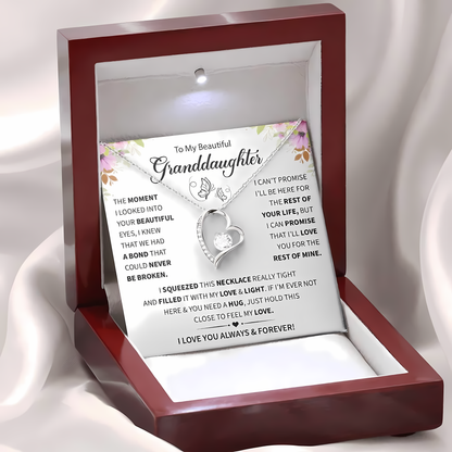 TO MY GRANDDAUGHTER - GIFT FROM GRANDMA - Forever Love Necklace