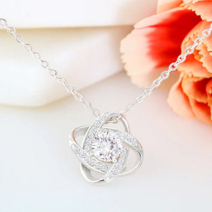 TO MY WIFE FROM HUSBAND - Premium Love Knot Necklace