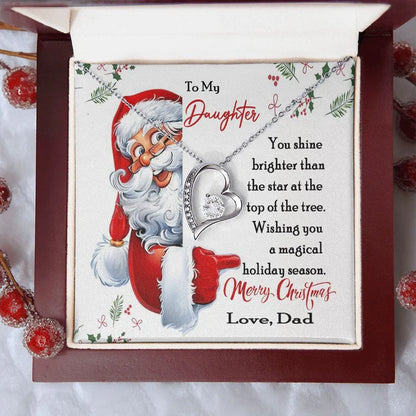 TO MY DAUGHTER - GIFT FROM DAD  - Forever Love Necklace