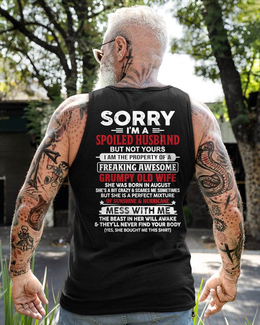 August - Spoiled Husband - Perfect Gift From Wife - SNOW08 (SKU11-02-08)