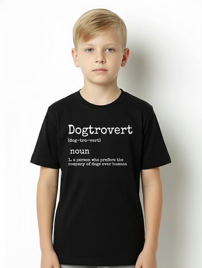 Dogtrovert Definition, Funny Dog Shirts for Women Men, Dog T-Shirt