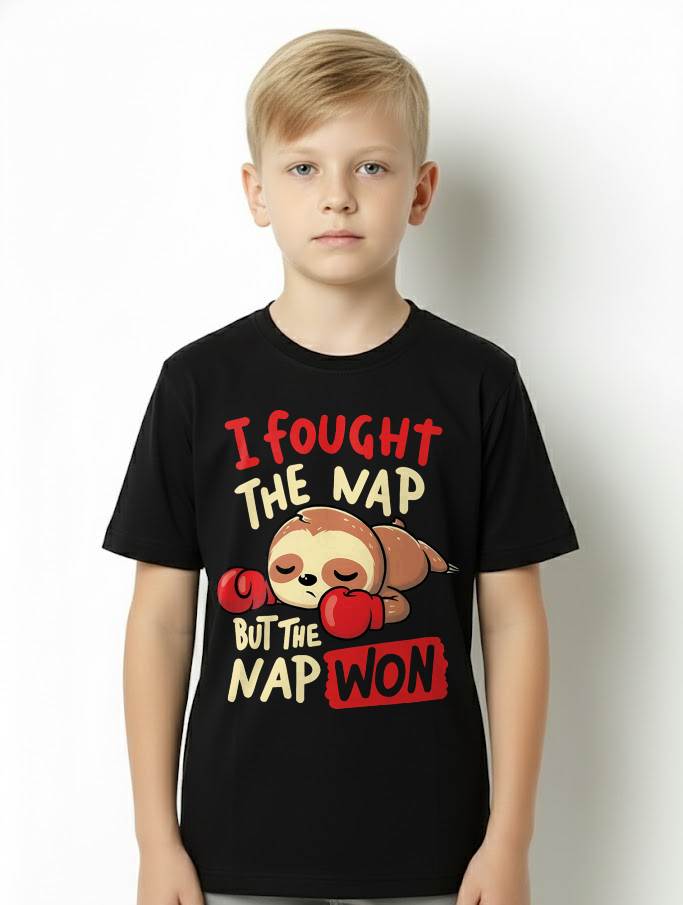 Sloth I Fought The Nap But The Nap Won T-Shirt
