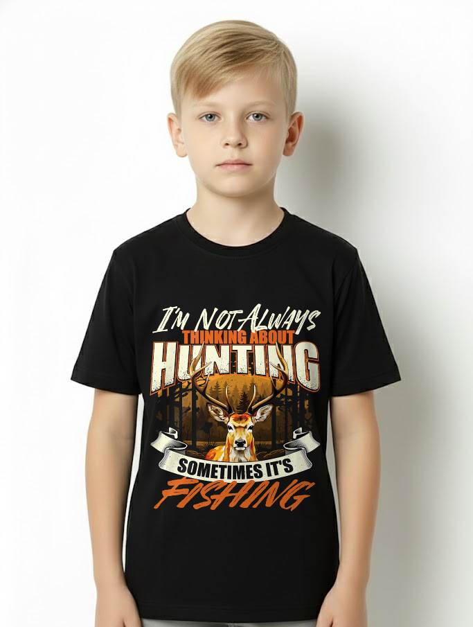 I'm Not Always Thinking About Hunting - Wildlife Deer Lover T-Shirt