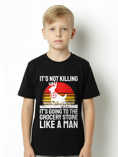 Funny Hunting Saying Deer Hunter I Grocery Store T-Shirt