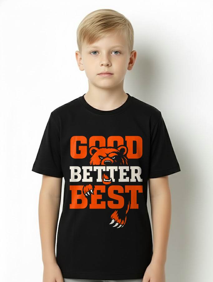 Good Better Best Never Let It Rest Motivation Bear T-Shirt