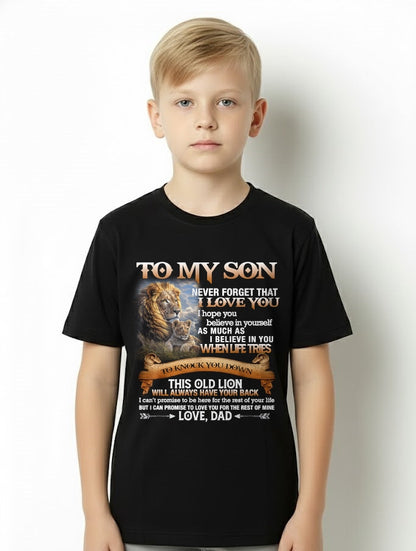 To My Son T-Shirt – Gift From Dad / Man - snow00 (SKU12-76)