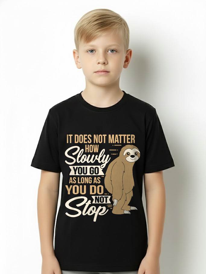 It Does Not Matter How Slow You Go Funny Quote Sloth Day Tee T-Shirt