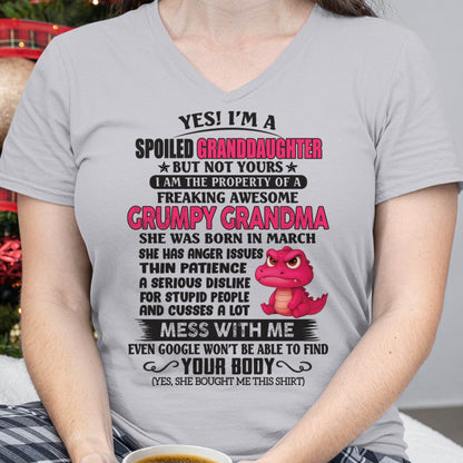 MARCH - YES, I'M A SPOILED GRANDDAUGHTER - GIFT FROM GRANDMA - DTSM03 (SKU09-96-03)