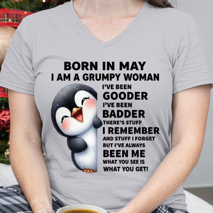 BORN IN MAY I AM A GRUMPY WOMAN SNOW05 FMA (SKU09-95-05)