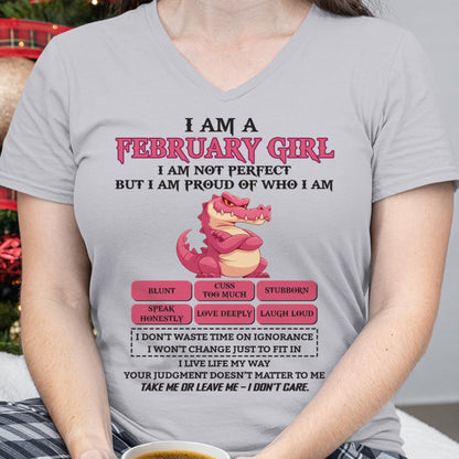 February Girl Shirt – Birthday Gift for Women - SNOW02 FMA (SKU10-80-02)