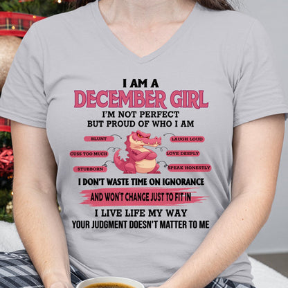 I AM A DECEMBER GIRL FMA SNOW12 (SKU09-51-12)
