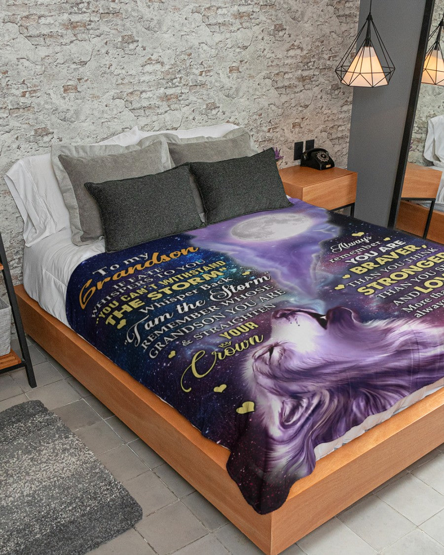 Special Gift For Your Grandson Blanket - From Grandma (SKUB11-143)