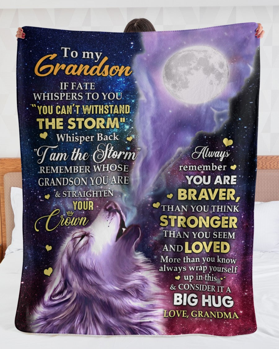 Special Gift For Your Grandson Blanket - From Grandma (SKUB11-143)